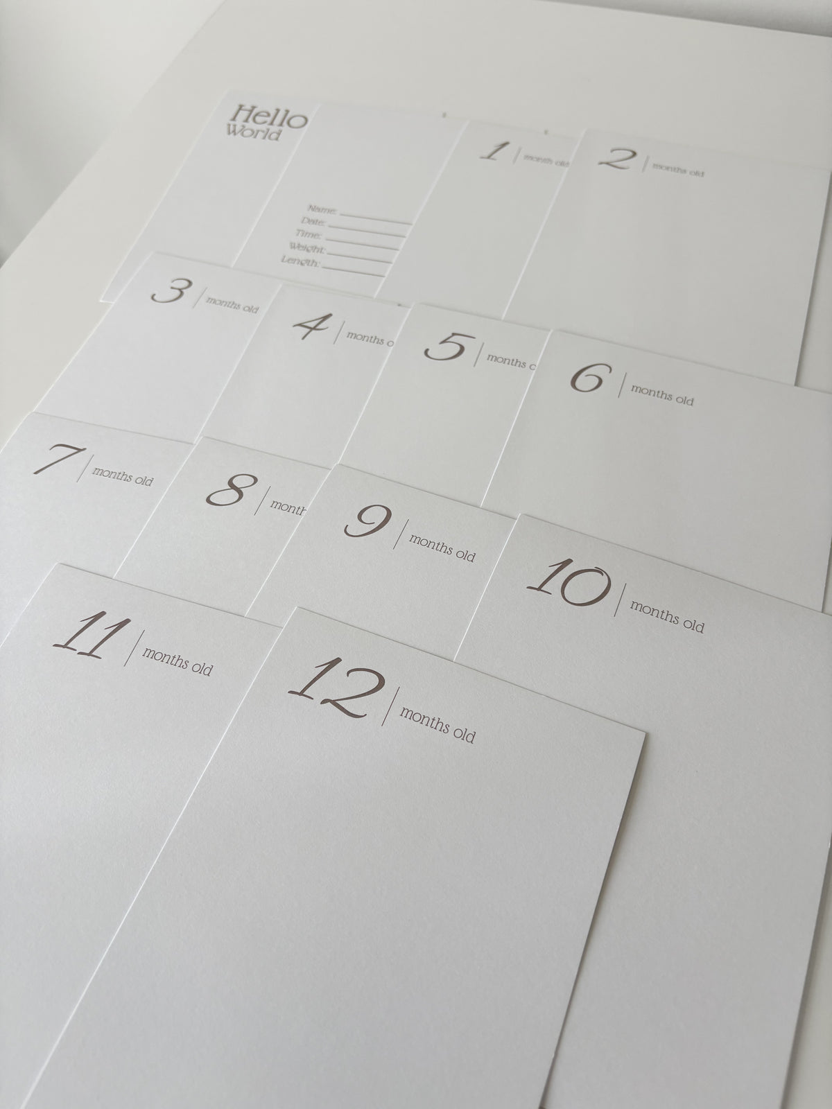 Inkless Baby Milestone Kit